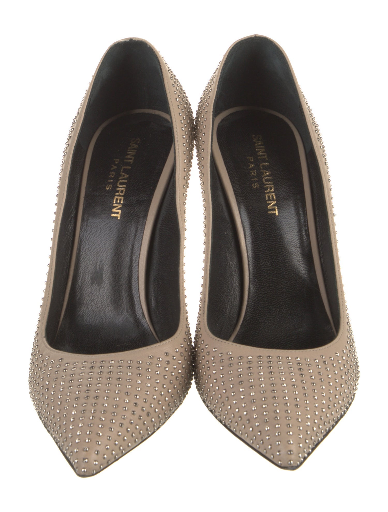 Saint Laurent Leather Studded Accents Pumps